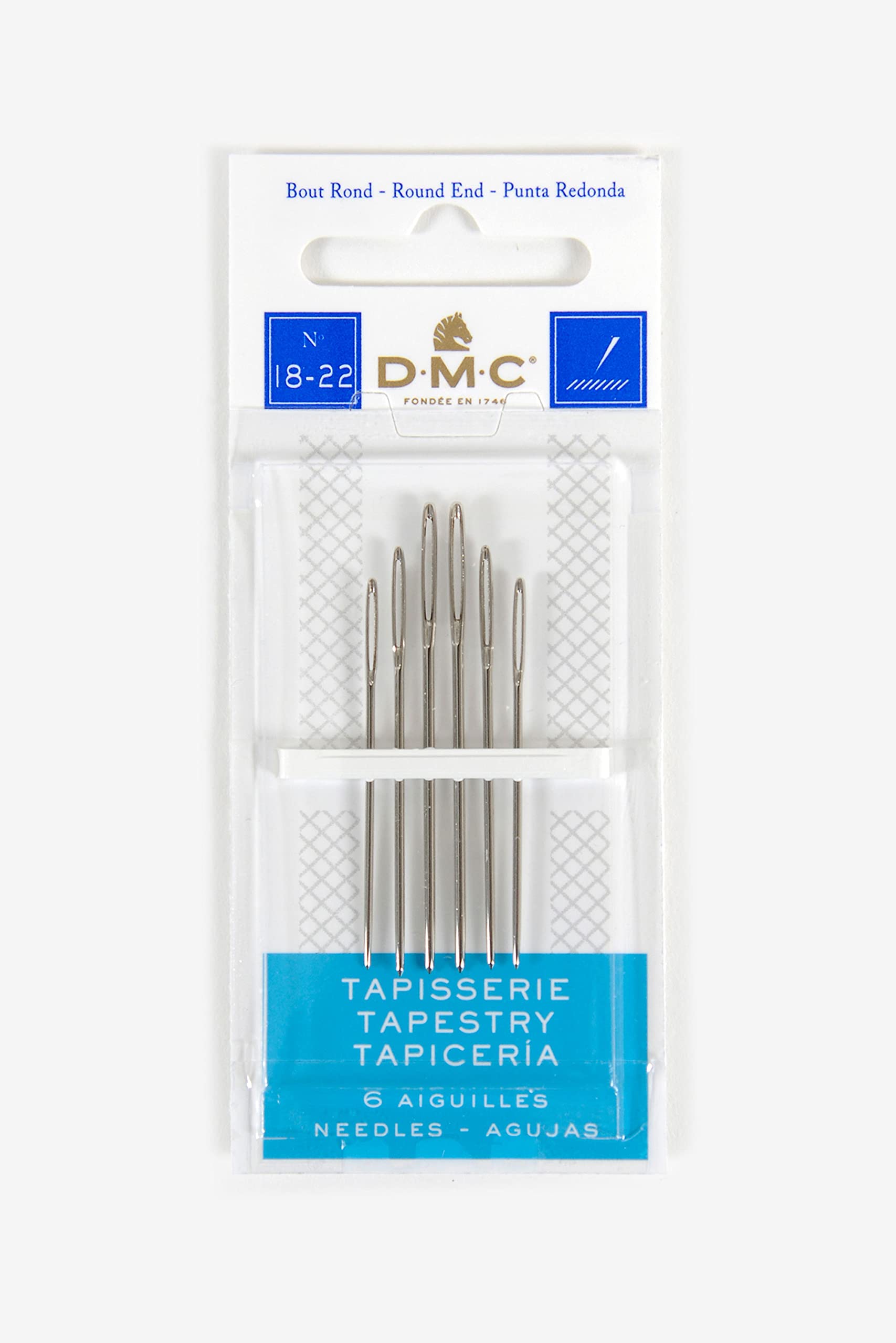 Amazon.com: DMC 1767-18/22 Tapestry Hand Needles, 6-Pack, Size 18